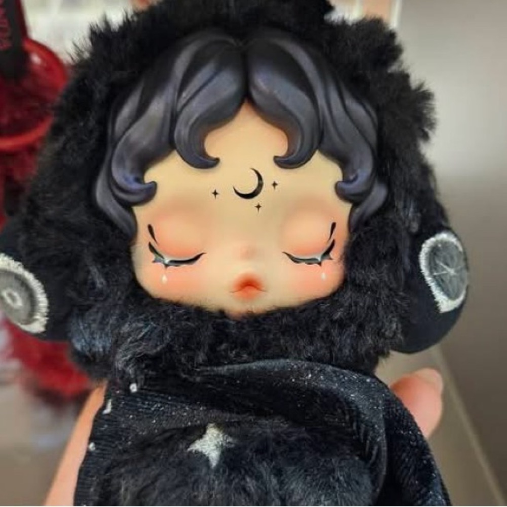 SKULLPANDA You Found Me! Series Plush Doll Pendant DARKNESS
